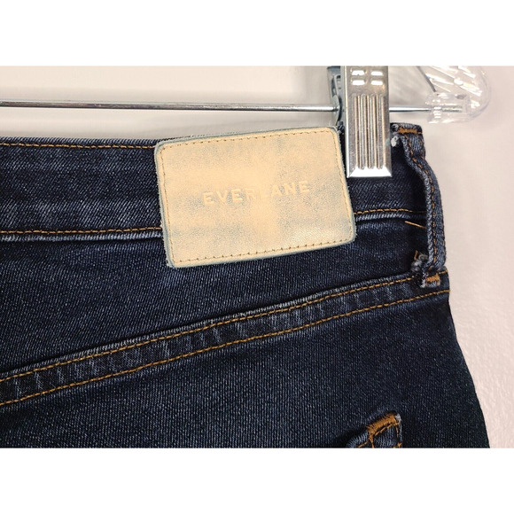 EVERLANE The Curvy High Rise Skinny Jean 30 Reg Blue Dark Wash Minimalist Ankle - Picture 6 of 11